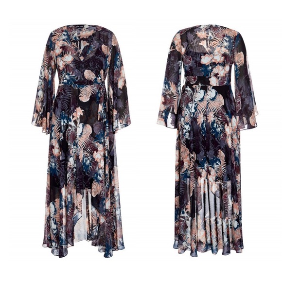 🥳Host Pick🥳 Gorgeous! Chiffon Wrap Maxi Dress - Picture 3 of 6